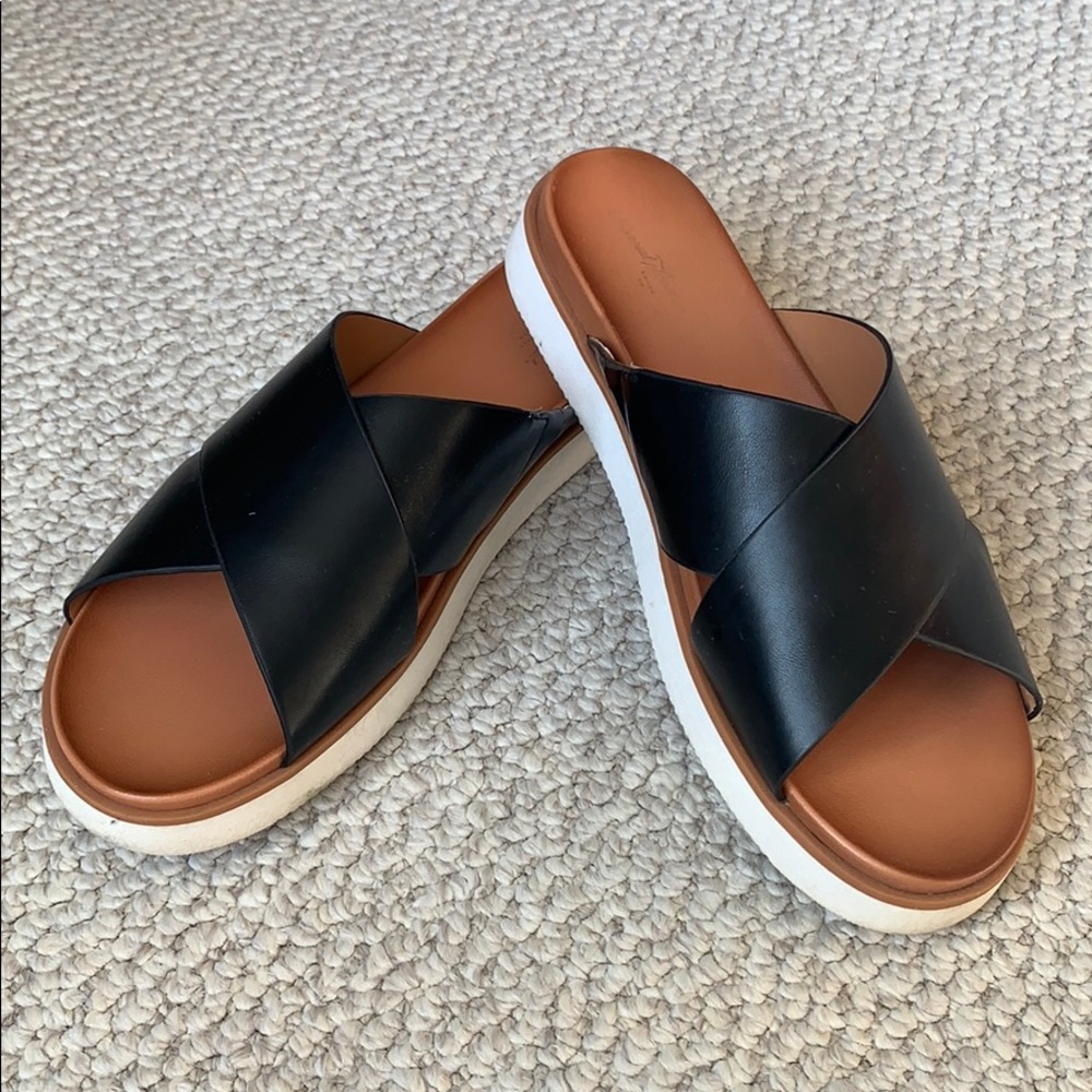 Black Strapped Sandals